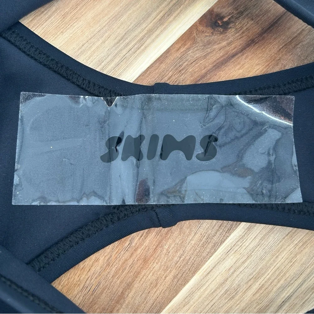 NWT SKIMS Shaping Swim Dipped Bikini Bottoms in Onyx Size XS